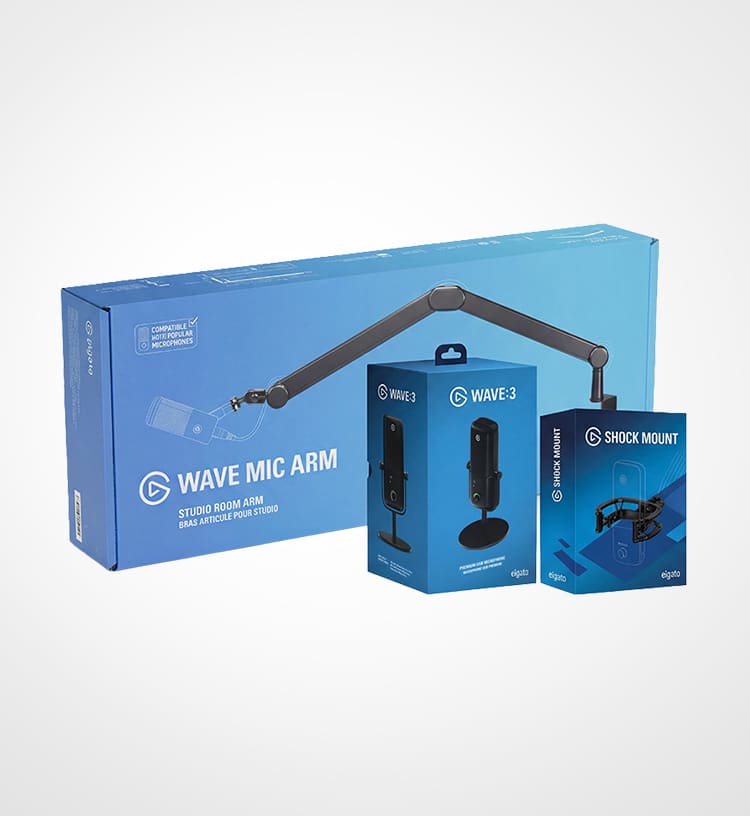 Elgato Wave:3 　セット Wave Mic Bundle - High Rise | Elgato